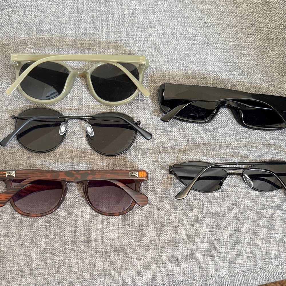 Stylish Sunglasses Set - Black, Brown, Olive - Picture 7 of 7